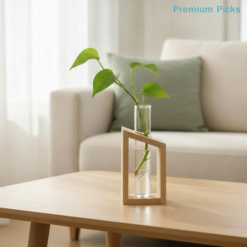Propagation Station Vase - Vas Propagasi Hidroponik Tabung Kaca Portabel